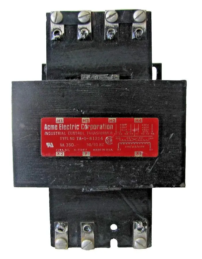 Acme 350 VA Control Transformer 230/460V Input 115V Output 110V 120V TA-1-81214