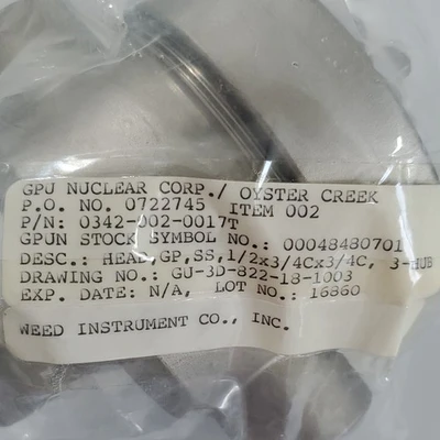 NEW Weed Instruments 0342-002-0017T