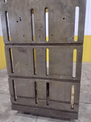 96" H X 36" W X 36" D PRECISION HIGH HEAVY DUTY SLOTTED ANGLE PLATE: STOCK #23015