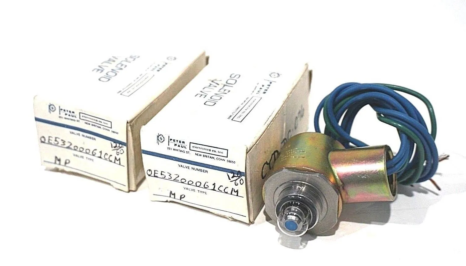 2 NEW PETER PAUL 0E532000G1CCM SOLENOID VALVES 120/60