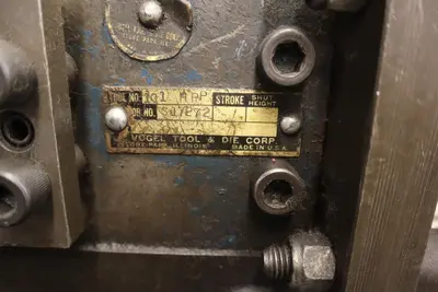 VOGEL TOOL MODEL #101-HPP HYDRAULIC TUBE SWAGING, PUNCHING & NOTCHING MACHINE: YOBRO #25064