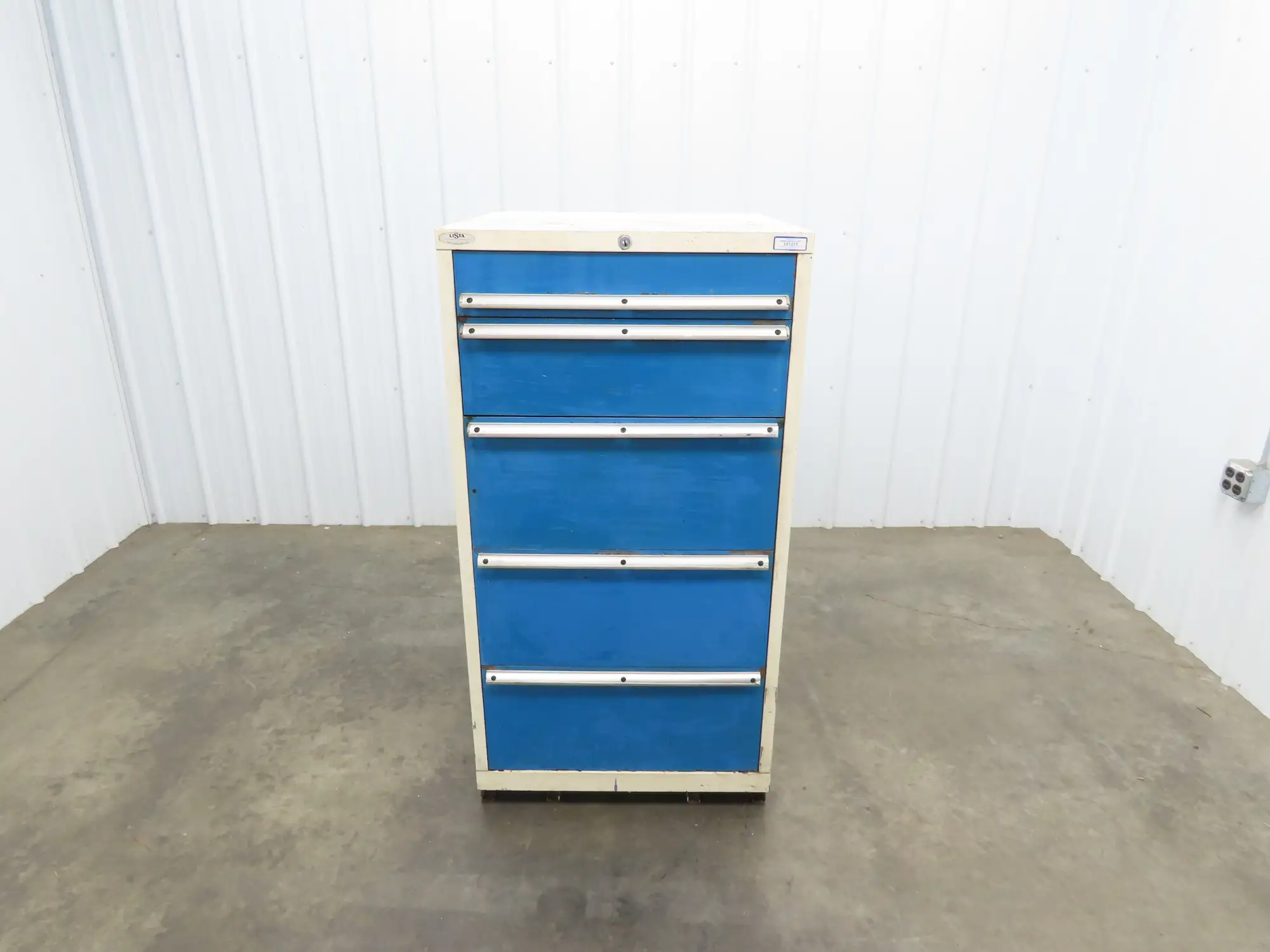 Lista 5 Drawer Industrial Tooling Cabinet 30x29x60" Lyon Stanley Vidmar Box