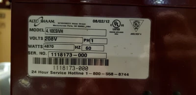 USED Alto Shaam CTX410EC
