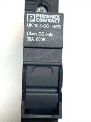 USED PHOENIX CONTACT FUSE TERMINAL BLOCK 600V 30A DIN RAIL LOT OF 3