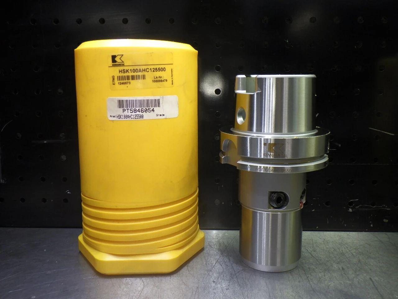 Kennametal HSK100A 1.25" Hydraulic Tool Holder 5" Pro HSK100AHC125500 (LOC41)