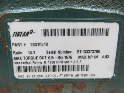 Used TIGEAR 2 _UNKNOWN_ Speed Reducers | Arrow Industrial #634444
