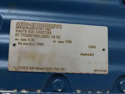 Sew Eurodrive FA67B R37 DRS71S4 Parallel Shaft Helical Gearmotor230/460V 32RPM