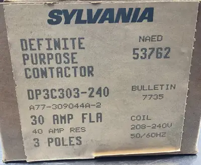 Used Sylvania DP3C303-240 PLC Contactors South Carolina US | Palmetto Automation #1246858