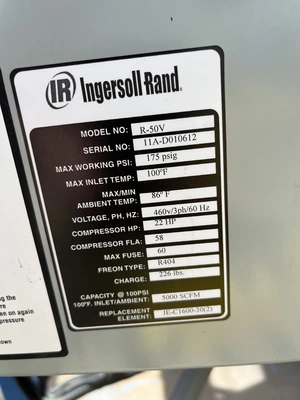 USED INGERSOLL RAND R-50V