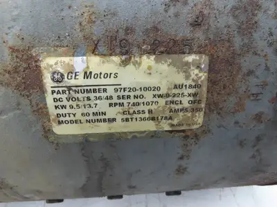 Caterpillar GE 5BT1366B178A Electric Forklift Traction Motor 36/48VDC CAT EC25KE