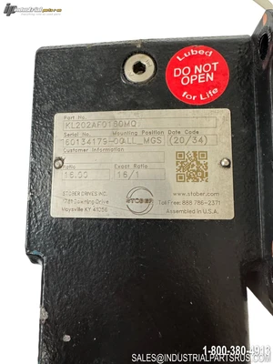 Used STOBER KL202AF0160MQ Speed Reducers Kentucky US | Industrial Parts R Us Inc. #1047710