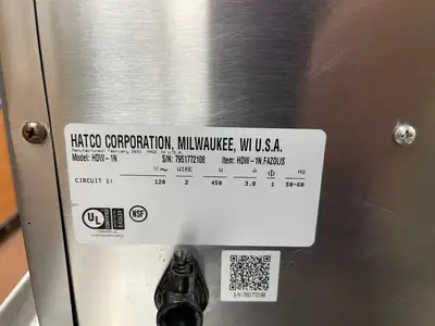 Used Hatco Used Hatco HDW-1N Narrow Touch Screen Drawer Warmer - 120V, 450W Heated Cabinets & Displays Illinois US | Falcon Restaurant Supply #1375173