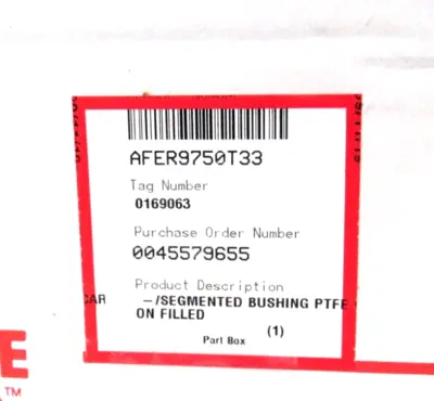 LOT OF 3 NEW FLOWSERVE AFER9750T33 SEGMENTED BUSHING