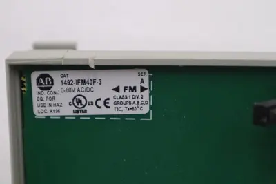 ALLEN BRADLEY 1492-IFM40F-3 WIRING SYSTEMS MODULES STOCK K-1557C