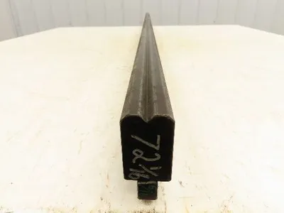 Press Brake Die 72-1/16" Long 90° V 5/16" W 5/32" D 1-3/4" H 1/2" Tang