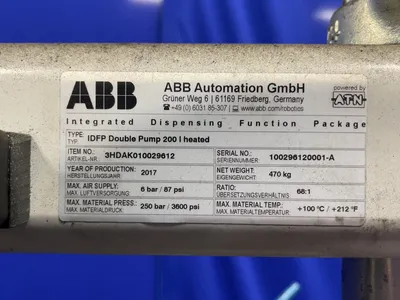 Used 2017 ABB AUTOMATION GMBH 3HDAK010029612 Pumps Ohio US | HGR 24 #1056467