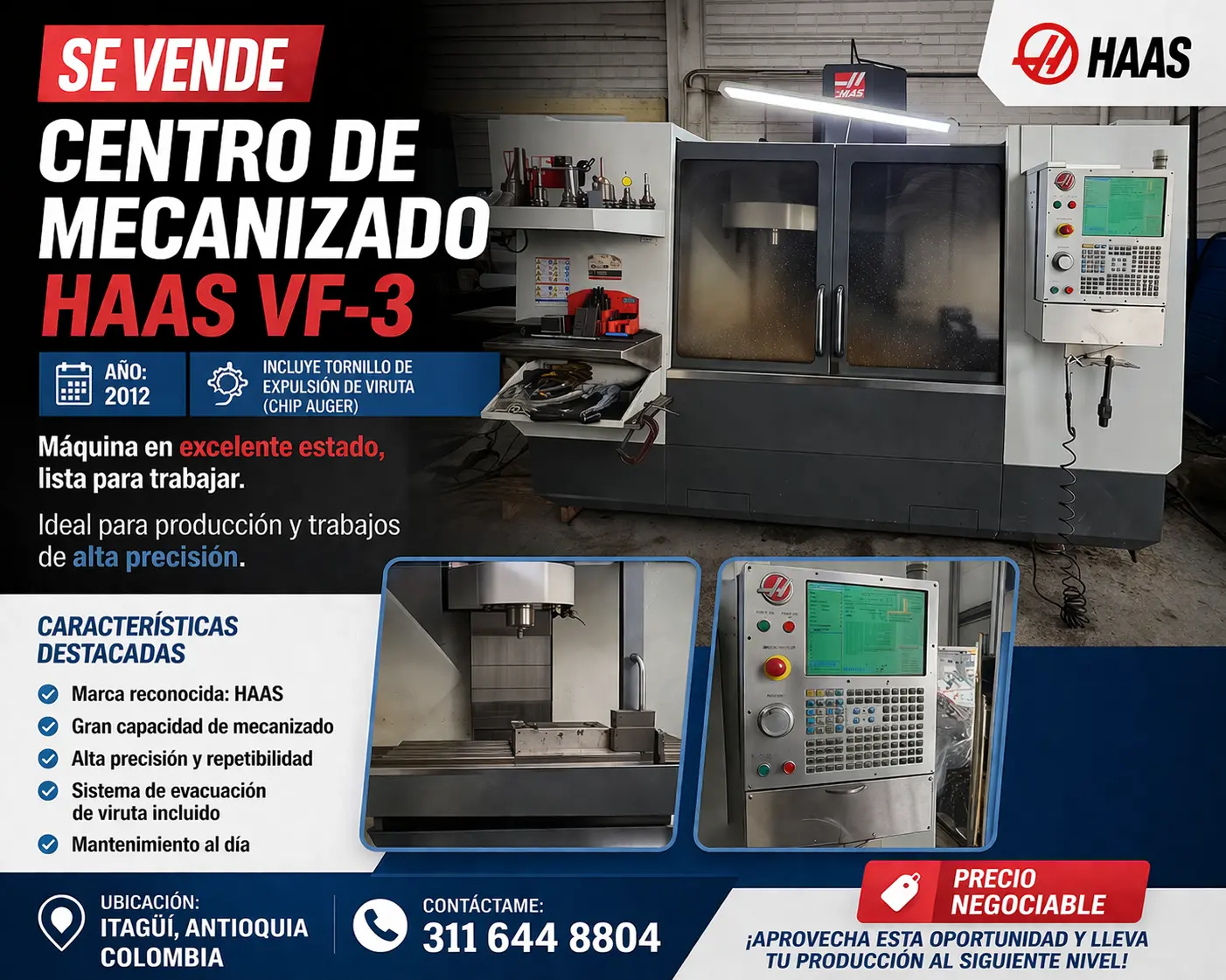 USED 2012 HAAS VF-3