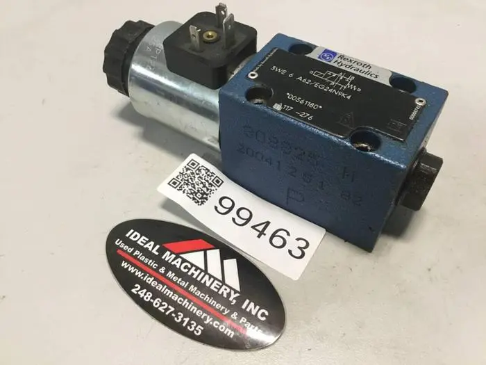 Used REXROTH 3WE6A62/EG24N9K4 Valves/Fittings Michigan US | Ideal Machinery #711318