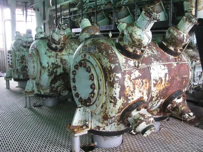 Used Cooper Bessemer GMVH10 Qty 2 Lubricated Reciprocating Air Compressors Oklahoma US | Borderless Services #1378271