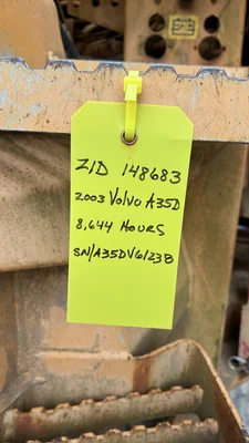 Used 2002 Volvo A35D Articulated Dump Trucks Maryland US | Zadoon Equipment #1480741