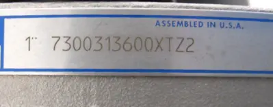 NEW JAMESBURY 7300313600XTZ2 PNEUMATIC BALL VALVE ACTUATOR 1" VPVL100DABD