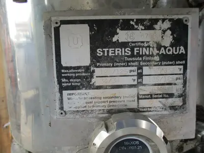 Steris Finn Aqua #1500-S-1, Pure Steam Generator, single still with pump
