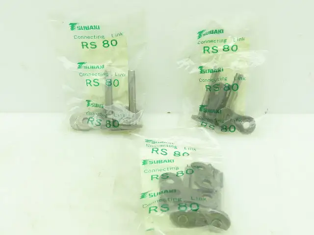 RS802CL Connecting Roller Chain Link #80 1" Pitch Lot of 3