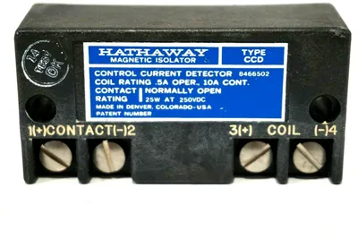 USED HATHAWAY 8466502 CONTROL CURRENT DETECTOR TYPE CCD
