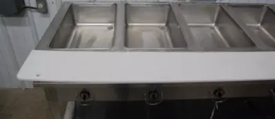 142-1217 Duke 72 Inch 5 Well Stainless Steel Hot Food Warmer Steam Table