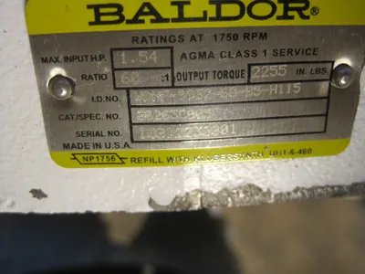 NEW BALDOR WDHF-9932-60-B5-H115 REDUCER BALDOR G0263C005 60:1 RATIO