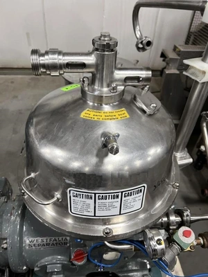 Westfalia SB 7-06-076 clarifier centrifuge, 316SS.