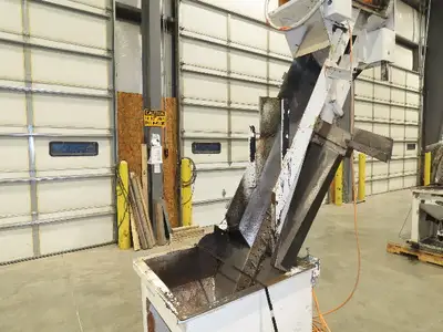 Spectrum Automation 0345HD Steel Hopper Parts Feeder Floorbin Elevator Conveyor