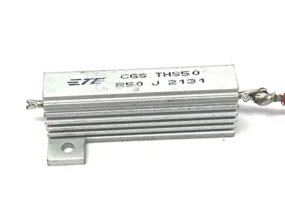 THS50R50J | CGS  Wirewound Resistor 0.5 ohm, 50W - 5% 1.25 kV, Axial Lead LOT OF 20 - Used