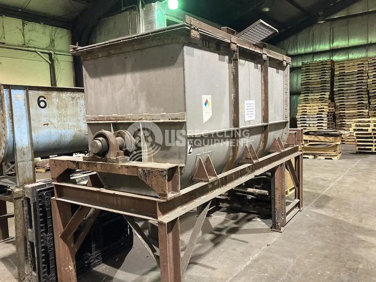 Used UNKNOWN MANUFACTURER USED 96 INCH LENGTH PLASTICS MIXER Horizontal Mixers Pennsylvania US | US Recycling Equipment #1293134