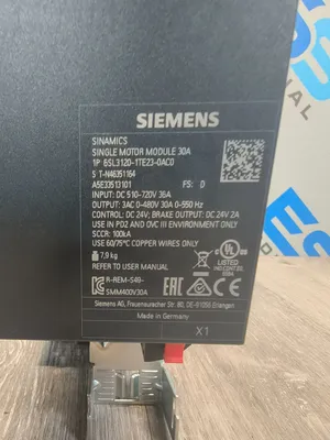 Used SIEMENS 6SL3120-1TE23-0AC0 AC Drive Control Module South Carolina US | ESS Industrial Equipment Sales #1301812
