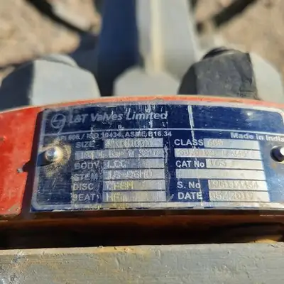 4" Class 600 Gate Valve B16.34