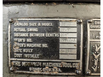 USED 1946 MONARCH 36 NN