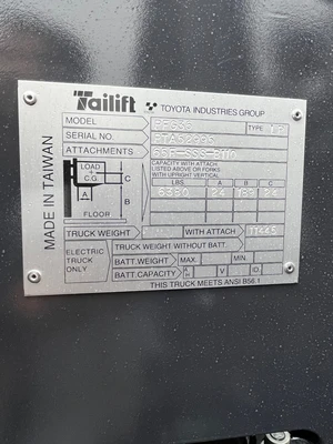 NEW 2025 TAILIFT PFG36