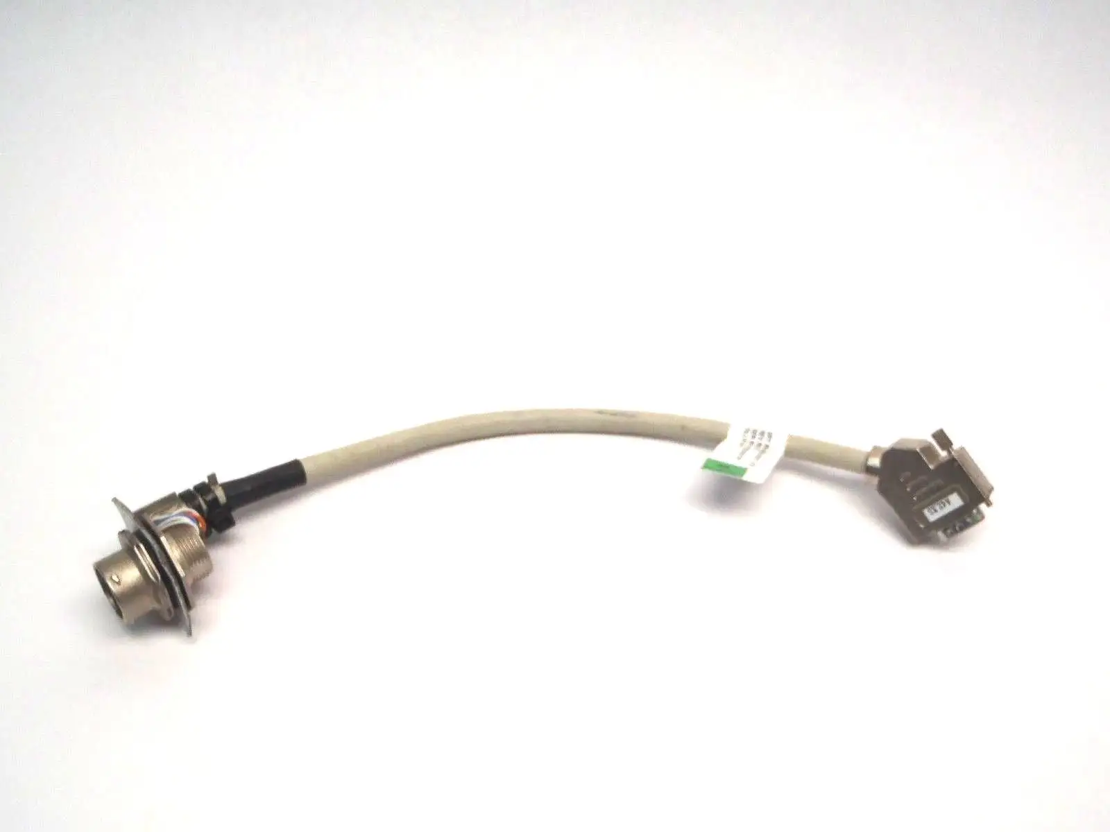 12 Pin Watertight Female Connector to D-Sub Robot Cableset 300V 80Deg C 13" Inch - Used