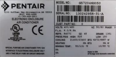REFURBISHED PENTAIR G572046G050 AIR CONDITIONER 23400BTU