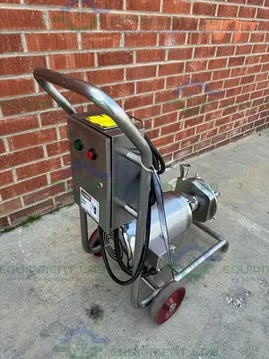 USED FRISTAM FPX732-165 CENTRIFUGAL PUMP W/STAINLESS 7 1/2 HP MOTOR, 480V, CONTROLLER