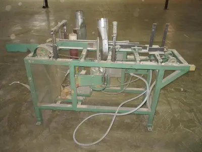 CLINE MACHINE DOUBLE-SIDED FEED-THRU "PUMP/PNEUMATIC SLEEVE" SMALL PARTS SANDER