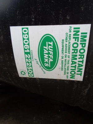 20,000L Tuffa Vertical Enclosed Black MD Polythene