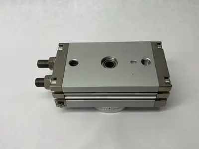 Used SMC Pneumatic Rotary Actuator Table, 0-190 Degree, Rack & Pinion Rotary Actuators Michigan US | Maverick Industrial Sales #1394958