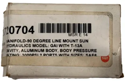 NEW SUN HYDRAULICS GAI-9JH8