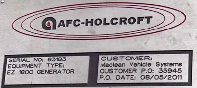 AFC-HOLCROFT EZ-1800 Gas Generator - Endothermic | Heat Treat Equipment Co. (6)