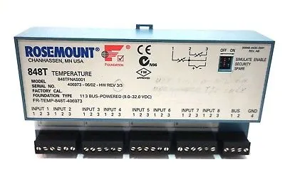 USED ROSEMOUNT 848TFNAS001 TEMPERATURE TRANSMITTER