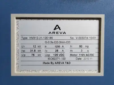 USED AREVA HVX12-31-12E185