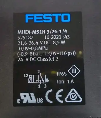 Festo MHE4-MS1H-3/2G-1/4 Solenoid Valve loc4E38