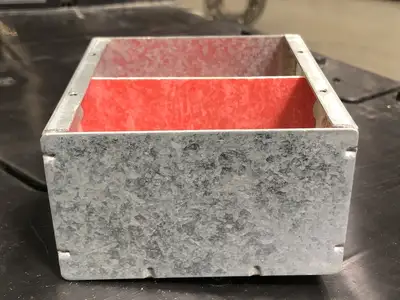 4x4" High Voltage Duel Ganged Masonry Box